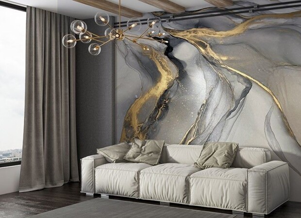 флюид з золотом как молния