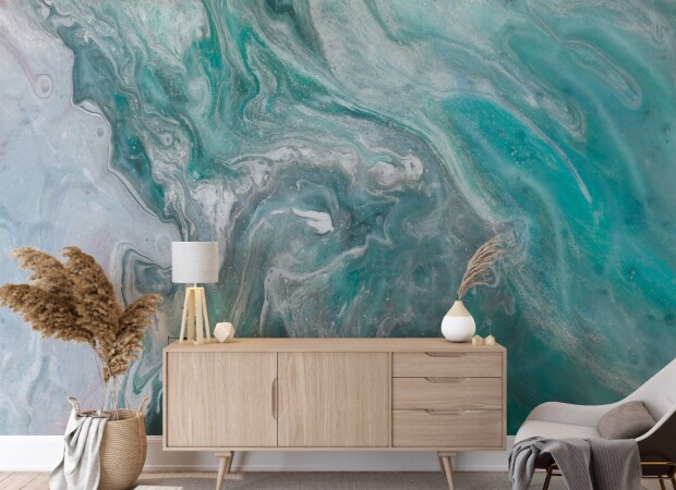 флюид бирюзово-серый