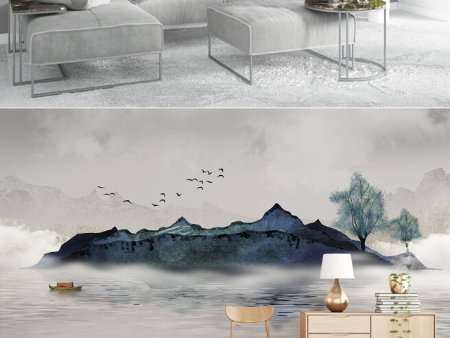 Фотообои Остров в озере