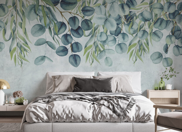 падающие зеленые ветки