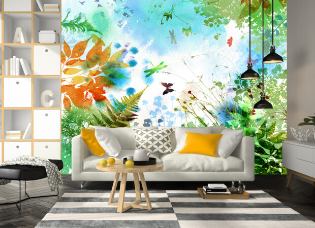 цветы акварель