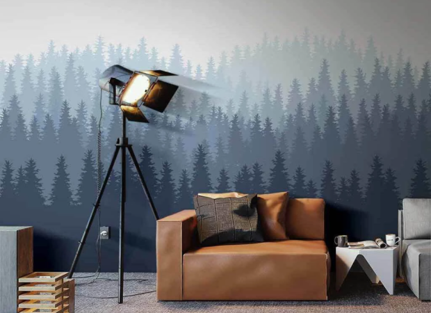 лес в современном стиле