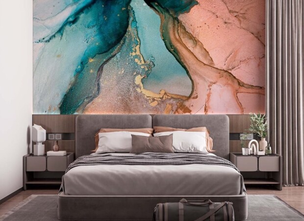 розово-бирюзовый флюид