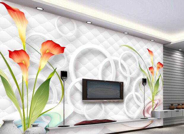 Круги и нежные цветы