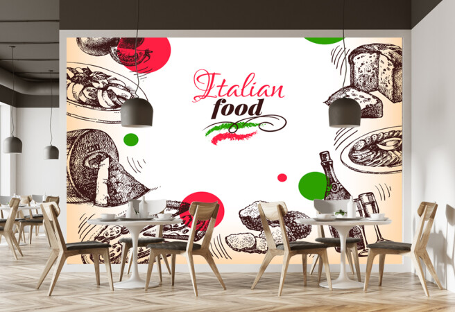 Фотообои Итальянская еда