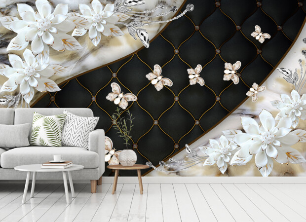 бабочки на темном