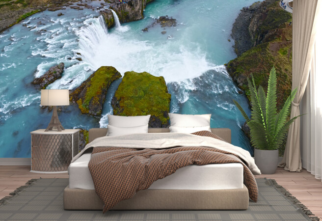 Фотообои водопад с верху