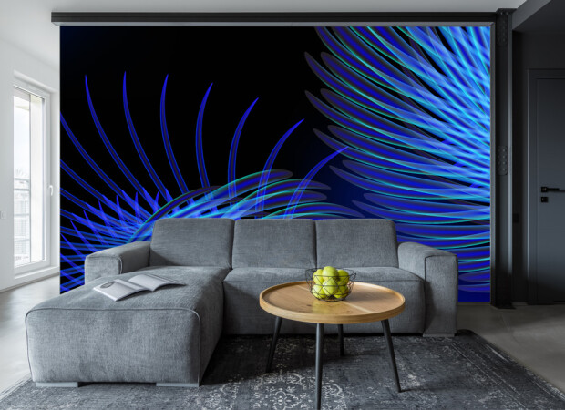 синий папоротник