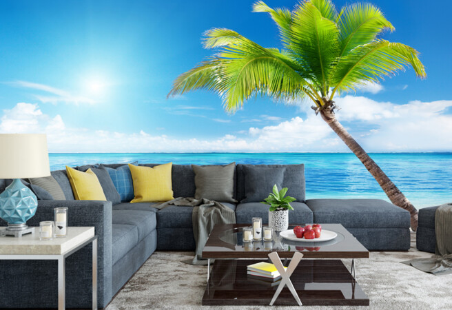 Фотообои Пальмы и океан