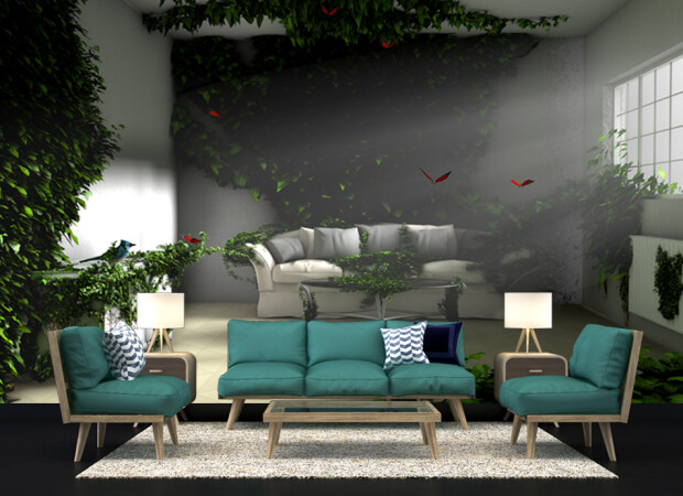 лес в гостиной