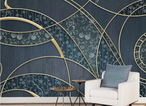 3д золотые разводы