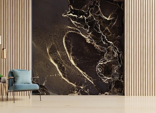 черный флюид с золотом