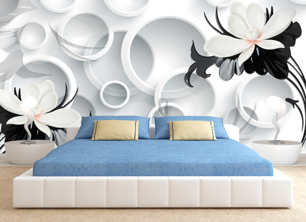 черно-белые лилии