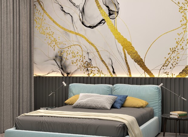 флюид золотые линии