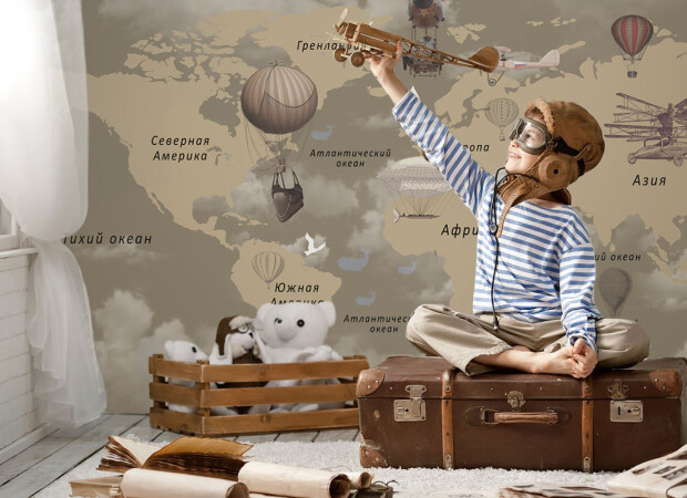 Детская карта мира