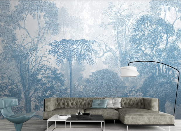 джунгли в голубых оттенках