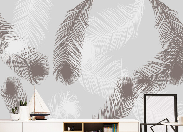 Черно-белые перья