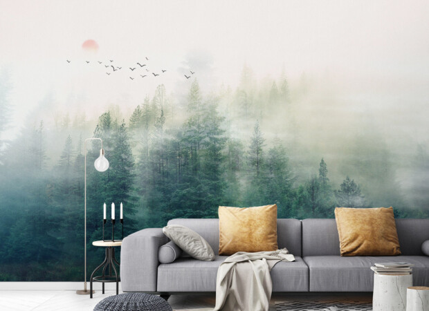 Лес на горе