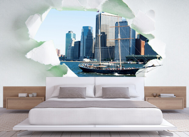 город в стене