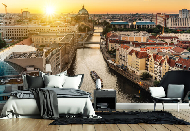 Фотообои Рассвет в городе