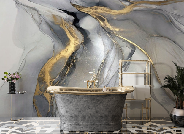 флюїд із золотом як блискавка