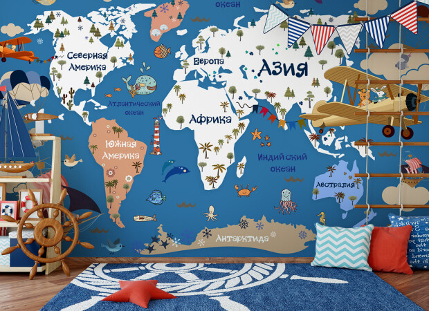 Карта для маленьких путешественников