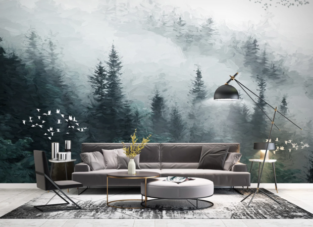 акварельные мазки по темному