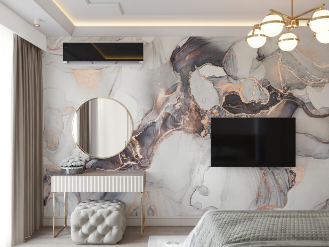 Фотообои флюид с оттенком фиолетового