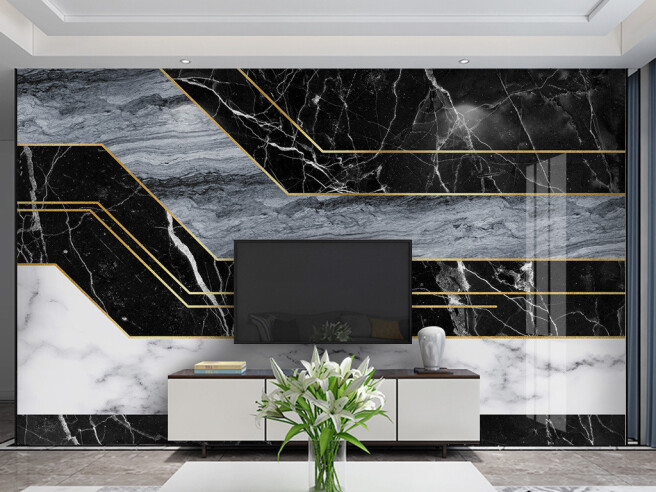 Фотообои Параллельные полосы гранита