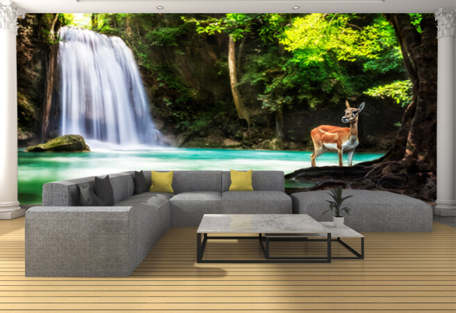 Фотообои возле водопада