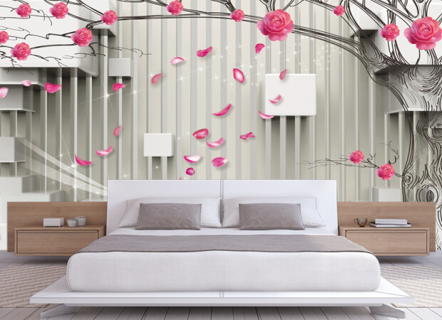 лепестки в интерьере