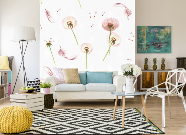 паттерн из одуванчиков