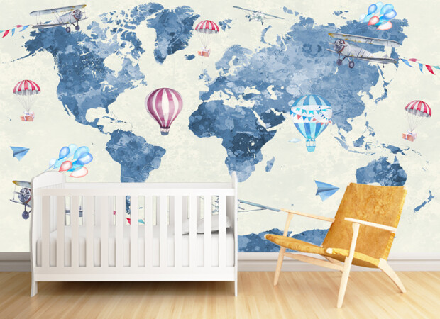 Карта с воздушными шарами