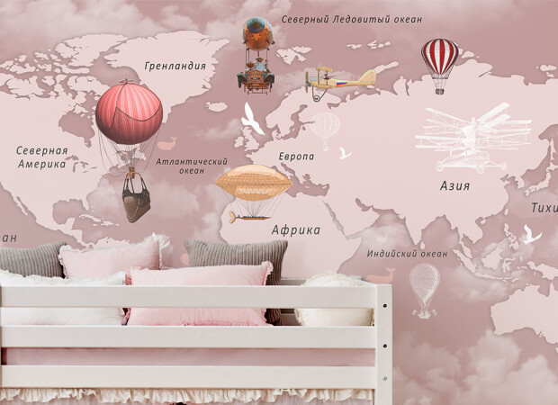 Карта мира для девочек