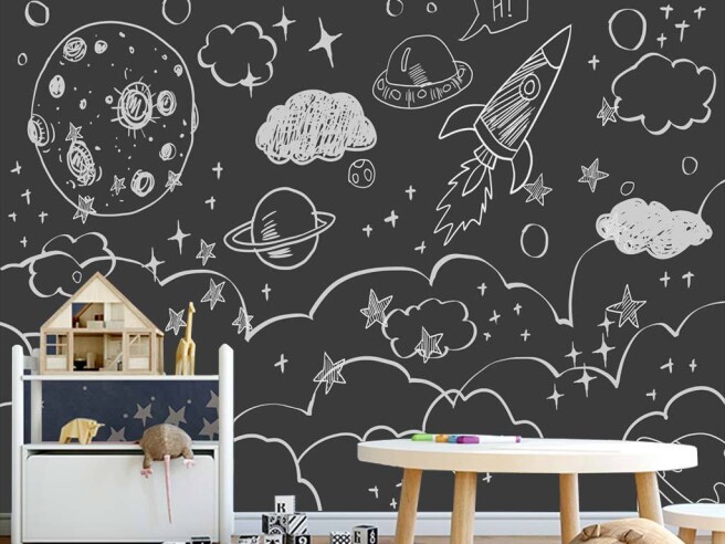 Фотообои Нарисованный космос