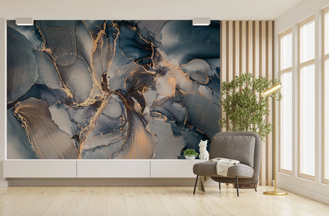 Фотообои флюид похожий на лепестки