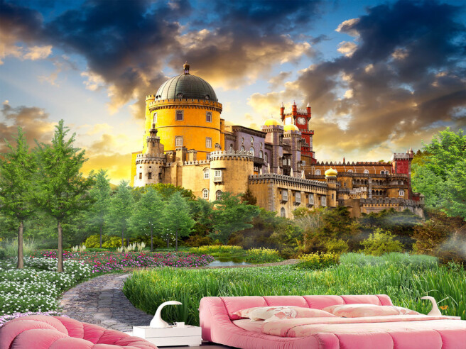 Фотообои Замок в лесу