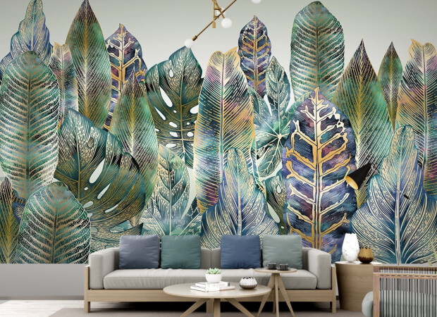 Лес из листьев