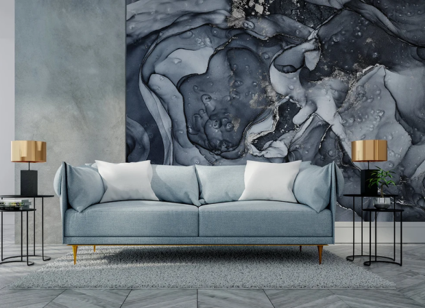 темно-синий флюид