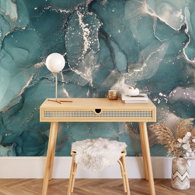 Фотообои флюид под цвет морской волны