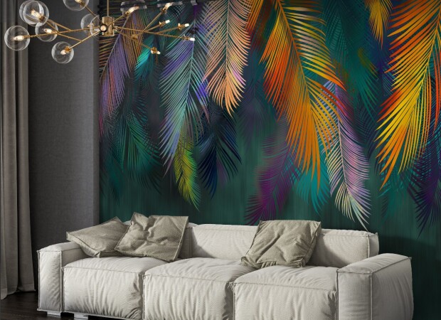 красочные тропические листья