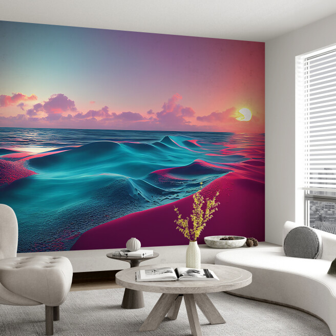 Фотообои море на закате