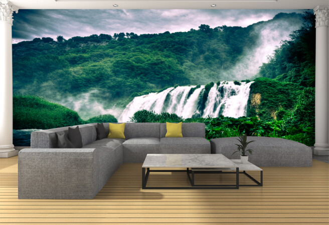 Фотообои Водопад и туман
