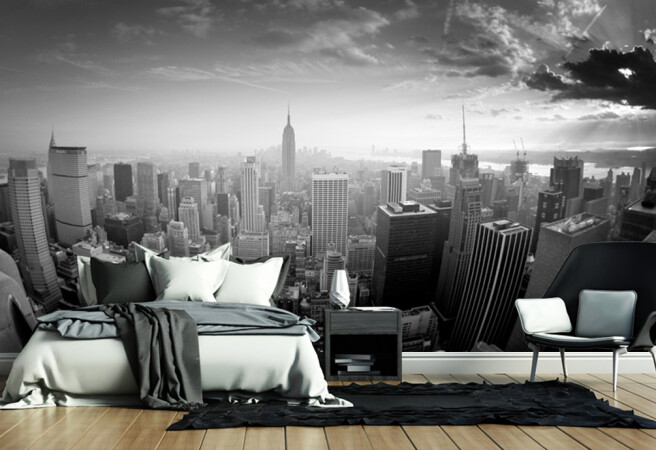 Фотообои Мегаполис ч/б