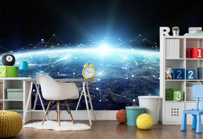 Фотообои цифровая планета