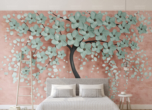 Изящное дерево в цветах