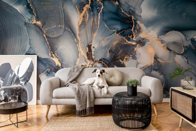 Фотообои флюид похожий на лепестки