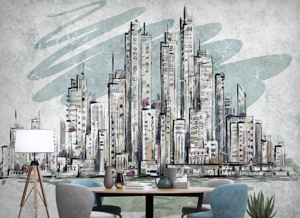 місто в мазках