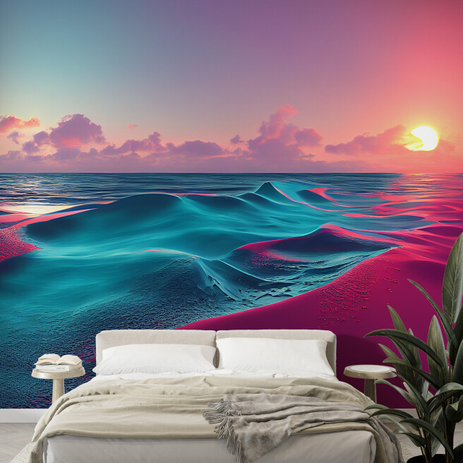 Фотообои море на закате