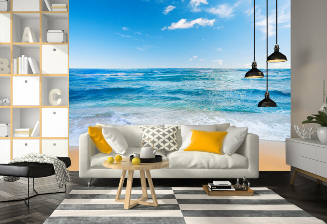 Фотообои Голубое море и пляж